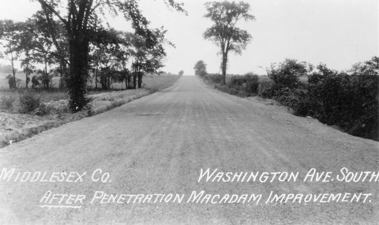 Washington Ave. South after penetration Macadam Improvement