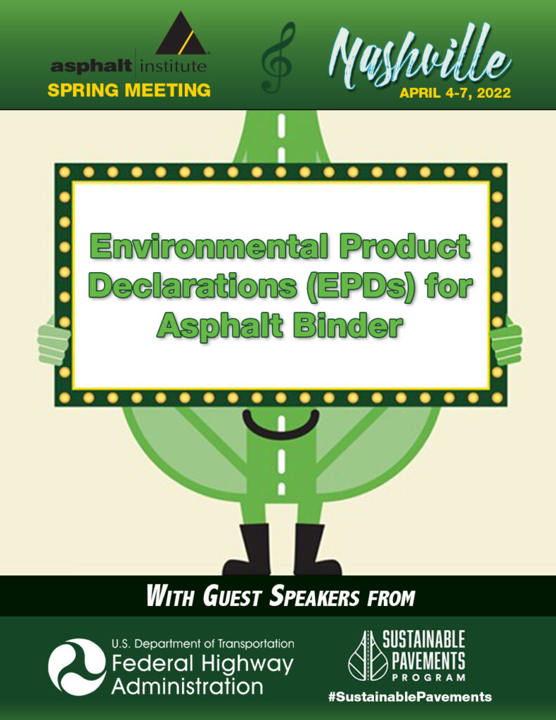 Environmental Product Declarations (EPDs) for Asphalt Binder